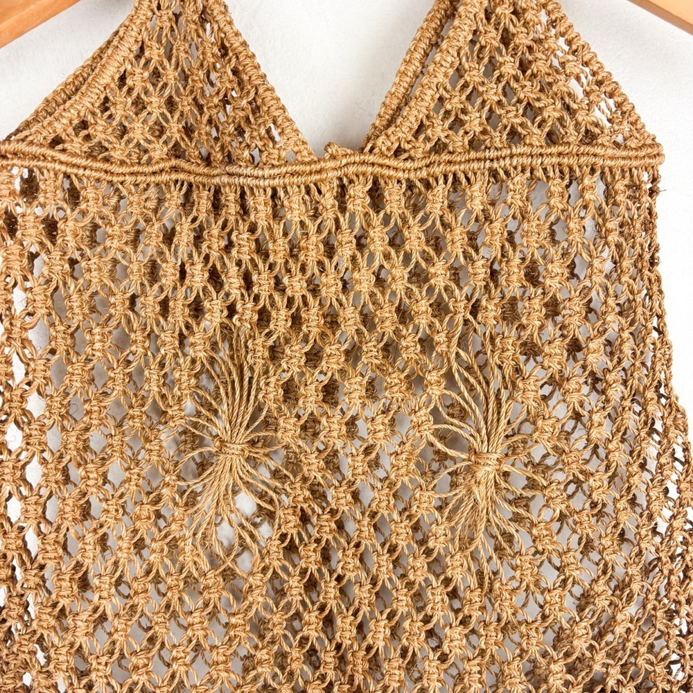 Vintage Woven Crochet Shoulder Bag - Picture 3 of 5